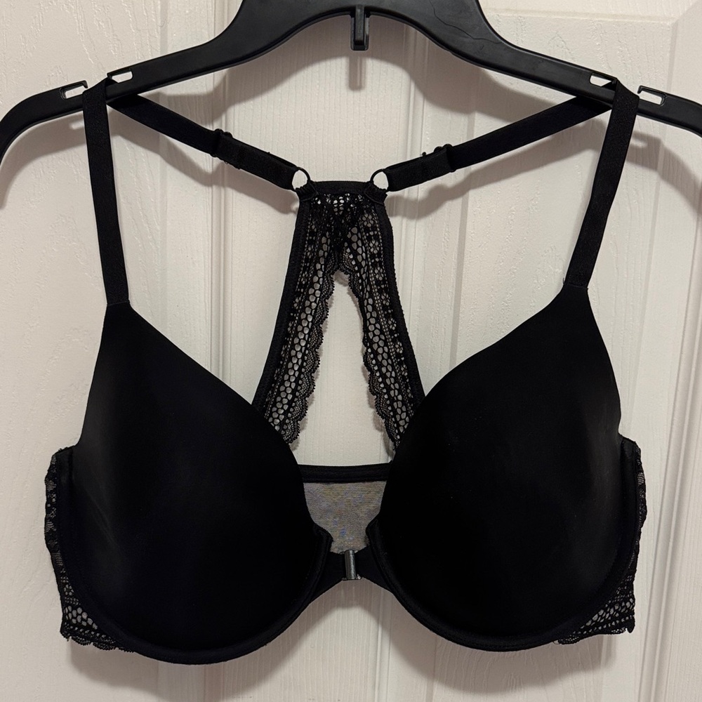Victoria's Secret Black Lace Racerback Bra